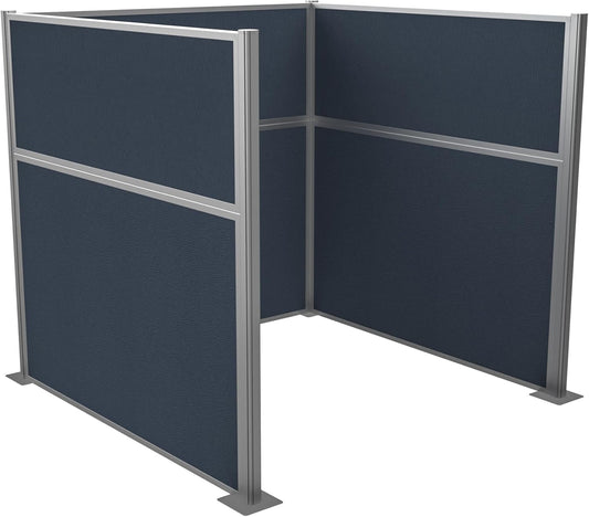 Versare Hush Panel Cubicle Kit | Workstation Partition Walls | Sound Dampening Cubicle Walls | Partitions for Desks
