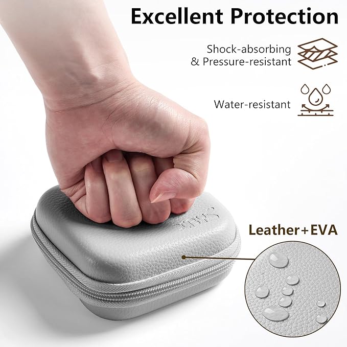 Charger Case for Macbook, Portable Tech Electronic Organizer Bag, Travel Storage Pouch for Laptop Accessories, MacBook Power Adapter, Charging Cords, USB Drives, Power Bank (Grey, M)