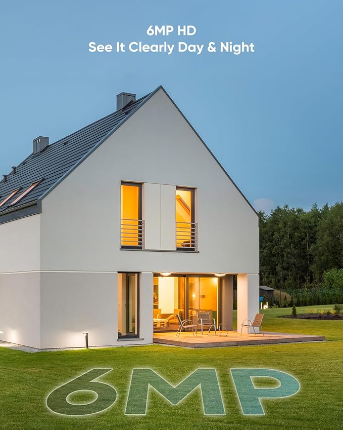 SANNCE 5MP PoE Security System, 8CH 6MP Surveillance NVR with 8PCS 5MP HD Weatherproof Dome Cameras with H.265 Video Compression, Smart IR LED, APP Push Alert, Remote Access (NO HDD)