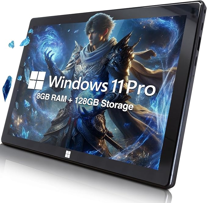 Fusion5 10" Windows 11 Professional FWIN232 Plus N2 Ultra Slim Windows Tablet PC - 8GB RAM, 128GB Storage, USB 3.0, Micro HDMI, IPS HD Display, 5MP and 2MP Cameras, Bluetooth