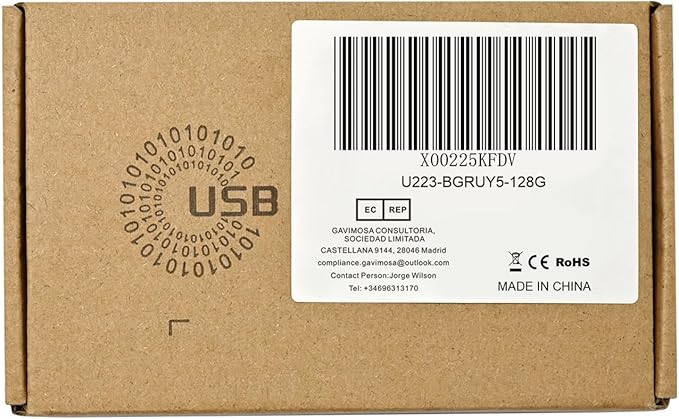 KEXIN 128GB Flash Drive 5 Pack Thumb Drive Bulk 128 G Swivel USB 2.0 Memory Stick for Data Storage