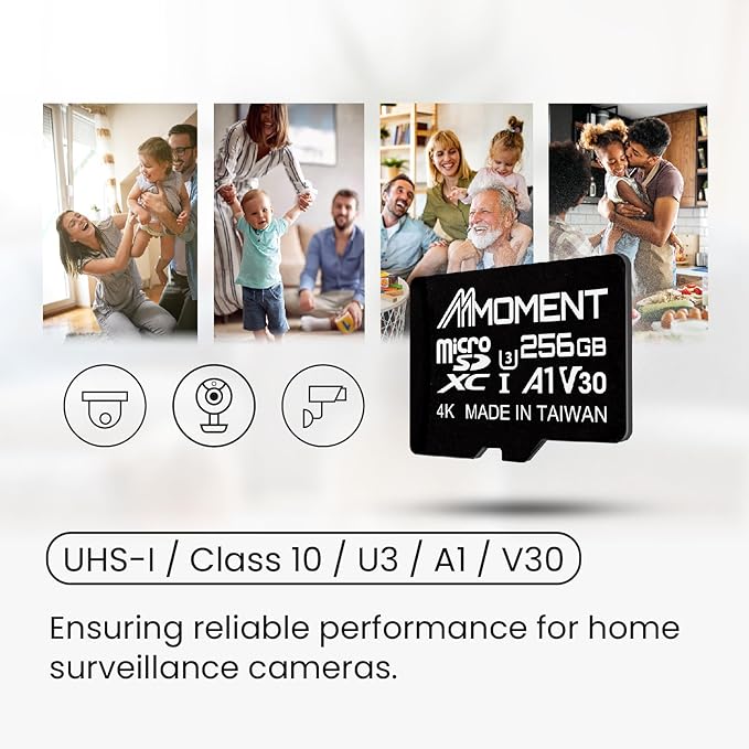 MMOMENT 256GB Micro SDXC Card, MM13 Jolly, A1, UHS-I, U3, V30, Class 10 Compatible, Read Speed Up to 100 MB/s, SWrite Speed Up to 70 MB/s, SD Adapter Included