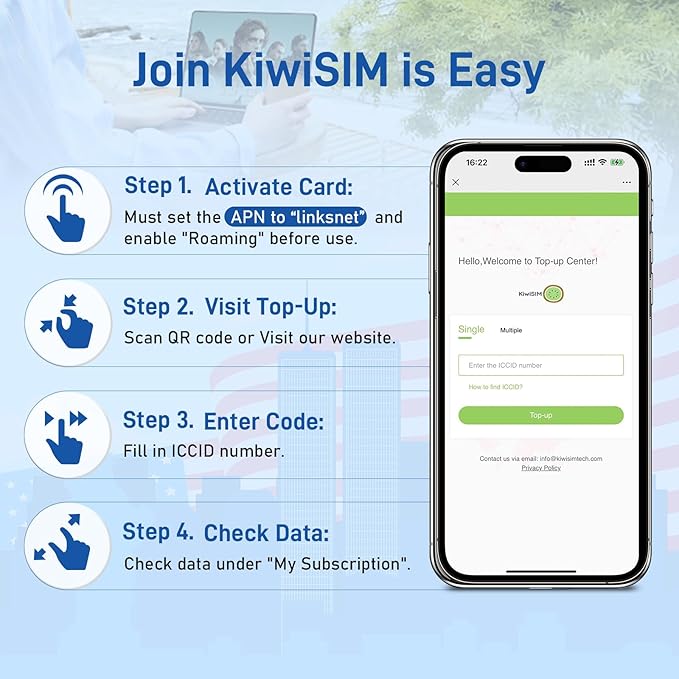 Prepaid Data SIM Card 12GB 150Days,4G LTE SIM Card for Unlocked Phone/Router/Security Camera,Support for AT&T,T-Mobile and Verizon,No Contract(Requires Activation)