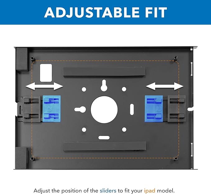 Mount-It! Anti-Theft Tablet Kiosk Floor Stand Compatible with iPad 10, 9, 8, Pro 11, 10.5, Air 10.5, Height Adjustable Locking Kiosk for iPad, Steel Kiosk for Business and Retail