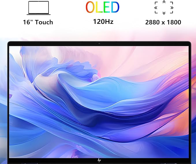 HP OmniBook X Flip 2-in-1 Laptop | 16" 3K OLED 120Hz Touch (100% DCI-P3) | Intel 8-core Ultra 9 288V Up to 48 Tops | 32GB DDR5 2TB SSD | Backlit Poly Studio Win11Pro w/DLCA Accessory Copilot+ AI