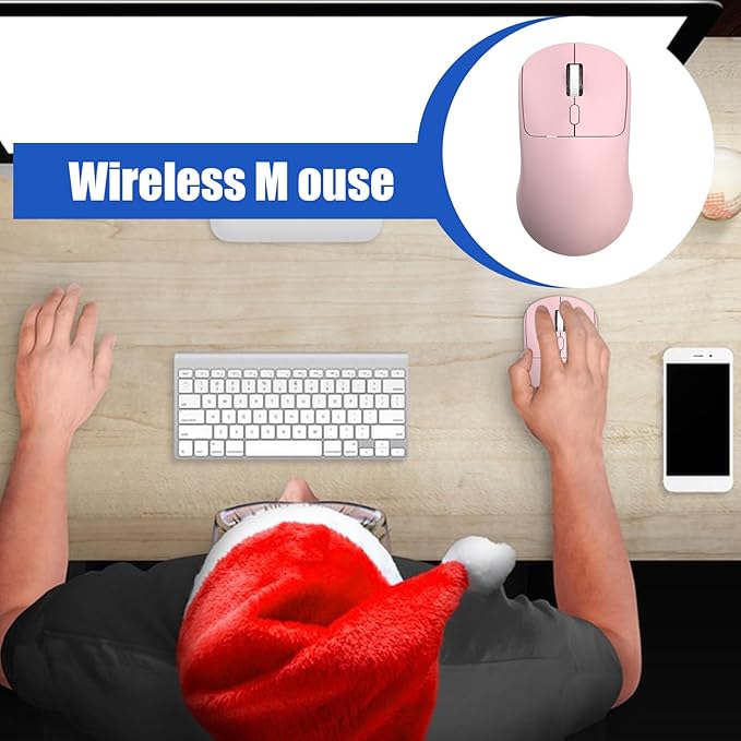 Wireless Mouse – Quiet Click 2.4G | USB Receiver Mouse for Laptop, Notebook, PC | Adjustable DPI, Ergonomic Design, Silent, Ideal Office, Home, and Travel Use | AA Battery