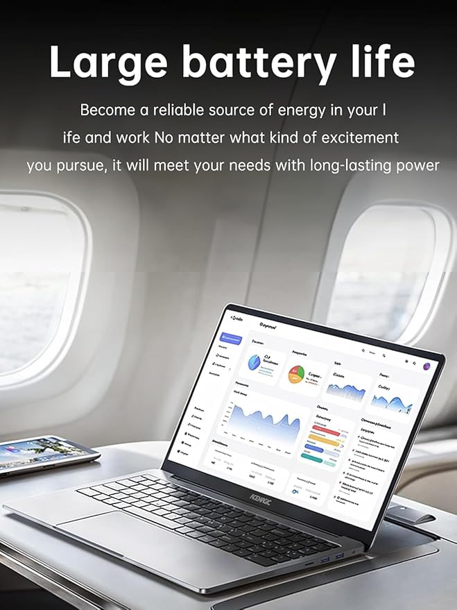 ACEMAGIC 2025 TX15 Laptop, Laptop Computer, Intel N150 Processor(Up to 3.6GHz), 16GB RAM 512GB NVMe SSD, 15.6" FHD Display, Windows 11 Pro Home/Business/Student Laptop, Metal Shell, HDMI, USB3.2