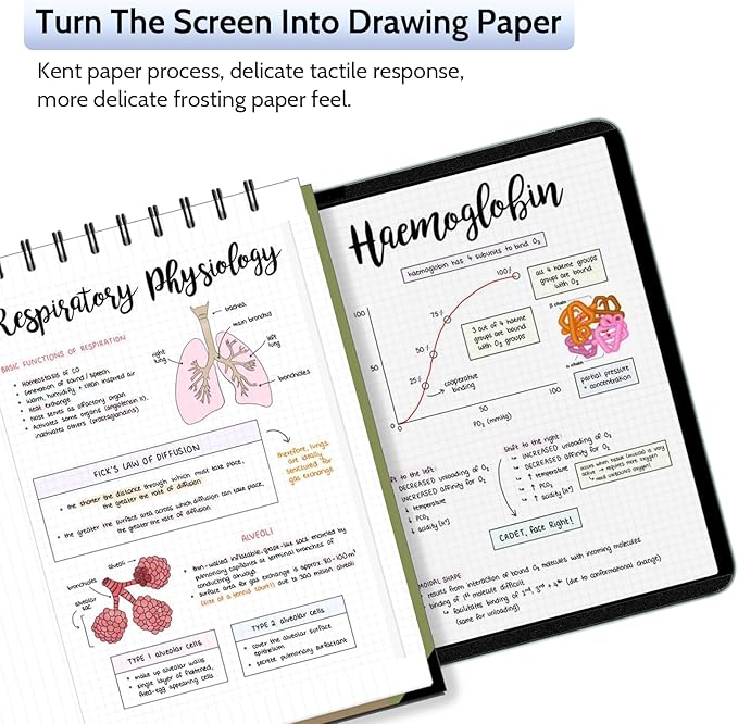 2 Pack Magnetic Paperfilm for iPad Air 13 Inch 2024/2025 (M2/M3, 6th/7th Gen), Feel Like Writing Drawing On Paper, Matte Removable Anti Glare Fingerprint Screen Protector Blue Light Filter