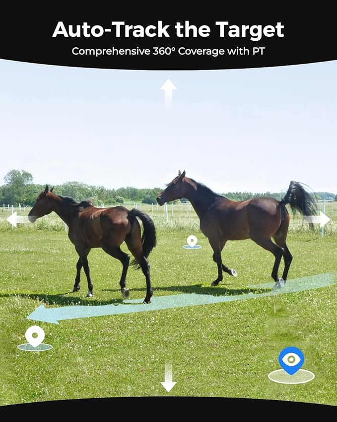 REOLINK 4K Dual Lens 4G LTE Cellular Security Camera, SIM Card Included, Wireless Auto Tracking Trail Camera, 6X Hybrid Zoom, No-Glow IR, Waterproof for Wildlife, TrackMix LTE Trail + Solar Panel 2