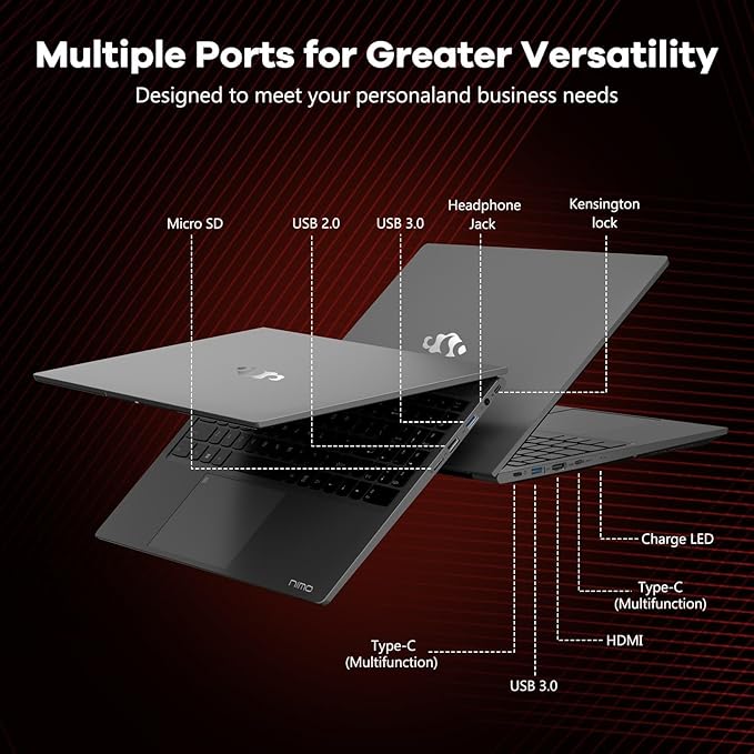 15.6 Business-gaming-Laptop, 6-Cores AMD Ryzen 5 6600H 660M 6nm GPU, 32GB DDR5 1TB SSD(Beat i7-1165G7 up to 4.5GHz)100W Type-C FHD IPS Laptop-Computer with Fingerprint Backlit Keyboard WiFi5 Win11