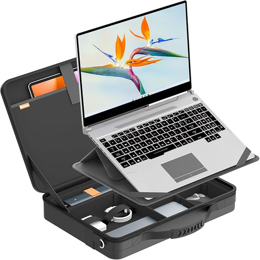 Smatree MobileBase Laptop Shoulder Case for 15.6 inch Samsung Galaxy Book5 Pro 360, for GalaxyBook4 360/Book3 360/Book4 Edge Copilot+PC, for Galaxy Chromebook 4+/Plus(Not fit Samsung 16inch)(A485S)