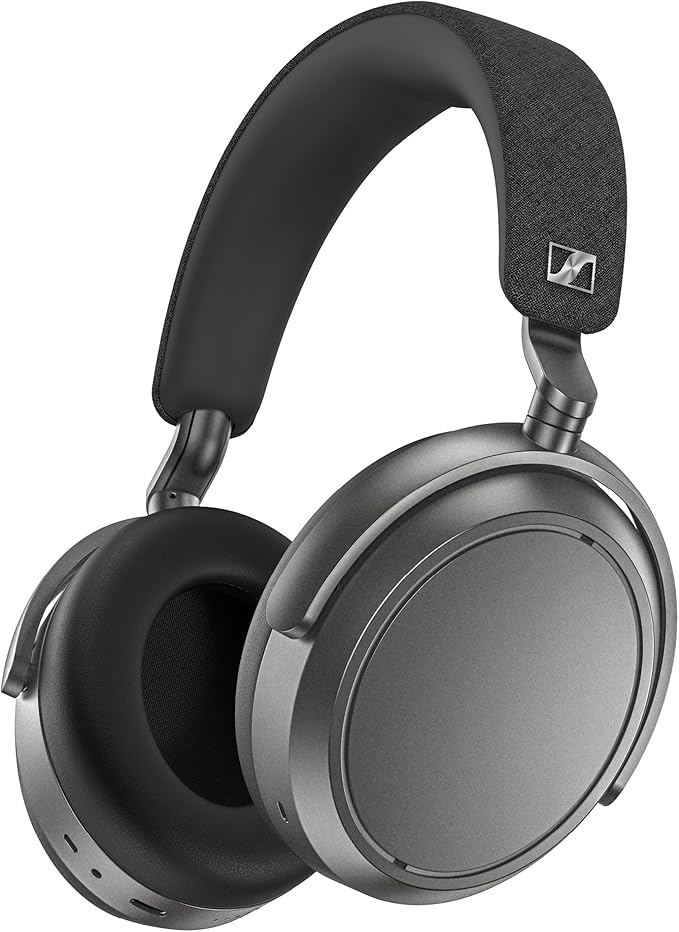 Sennheiser MOMENTUM 4 Wireless Noise Cancelling Headphones - Bluetooth Headset for Crystal-Clear Calls with Adaptive Noise Cancellation, Over-Ear Headphones, 60h Battery Life, Folding Design, Graphite
