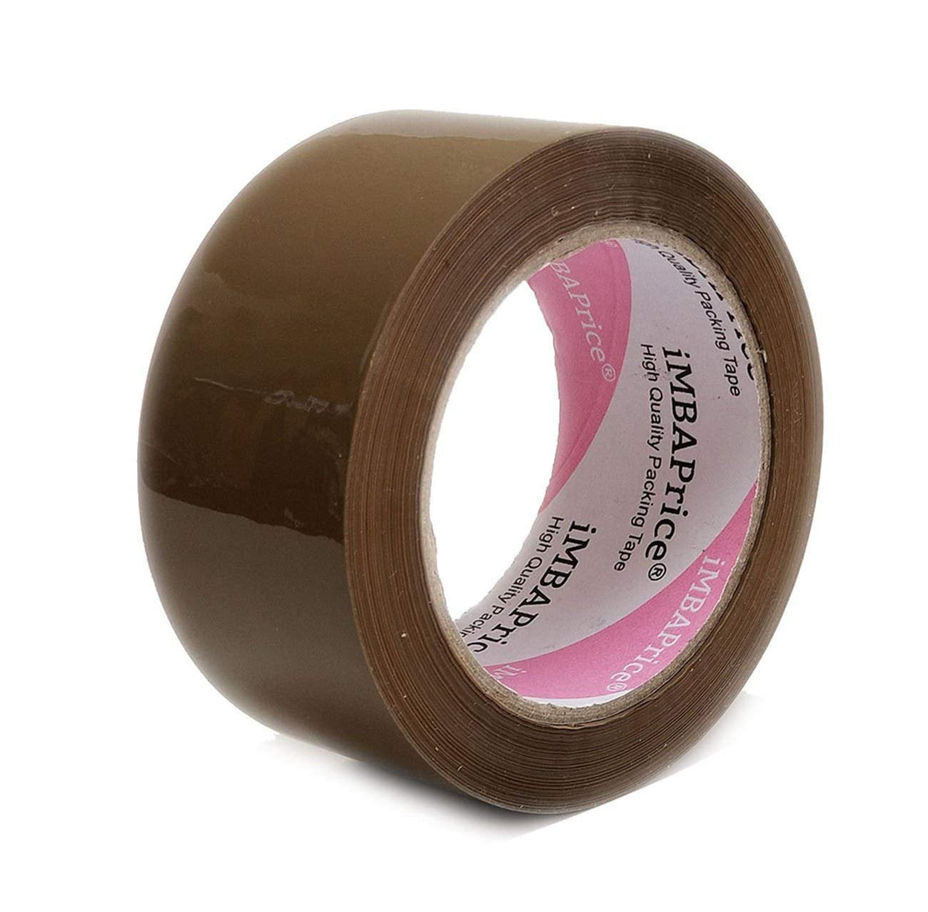 iMBAPrice 2-inches Brown Sealing Tape 6 Roll of 110 Yards (6X 330 Feet) Long 2" Wide Tan/Brown Color Shipping Packaging Tape