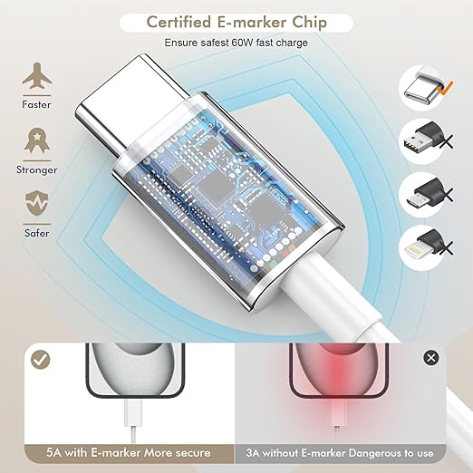 iPhone 16 15 Charger Fast Charging, 2Pack 10FT Extra Long USBC to C Cable Cord with 20W Apple iPad USB C Fast Charger USB C Wall Charger Block for iPhone 16/16 Plus/16 Pro/16 ProMax/15/15 ProMax/iPad