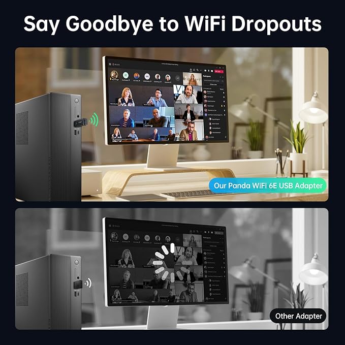 EDUP Mini USB 3.0 WiFi 6E Adapter for PC, AXE3000, 802.11ax, Tri-Band 6GHz/5GHz/2.4GHz, USB Wi-Fi Dongle Wireless Network Card, Support Windows 11/10 (Install Driver) & Linux (Plug and Play)