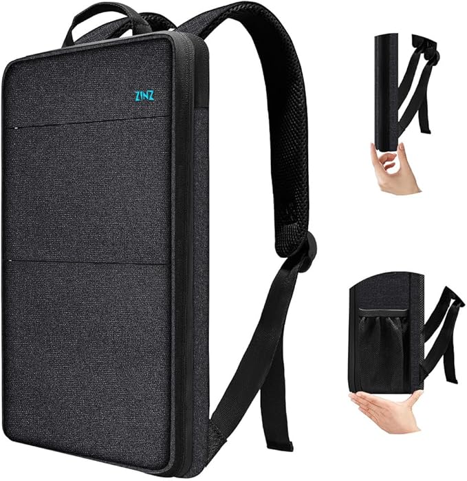 ZINZ Slim & Expandable Laptop Backpack Water Resistant Travel Backpack Compatible with MacBook Air/Pro 13-14 inch XPS 13 Surface 13.5" and Most 13-14 inch NoteBooks,B01K01