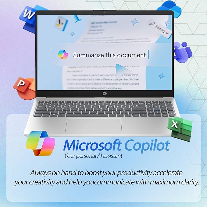 HP Flagship 15.6" Touchscreen Business Laptop, AMD Ryzen 7 7730U, FHD Anti-Glare Display, AMD Radeon GPU, AI Noise Reduction, Lightweight, Copilot, Wi-Fi 6, Win 11 Pro, 32GB RAM, 1TB SSD, Accessories