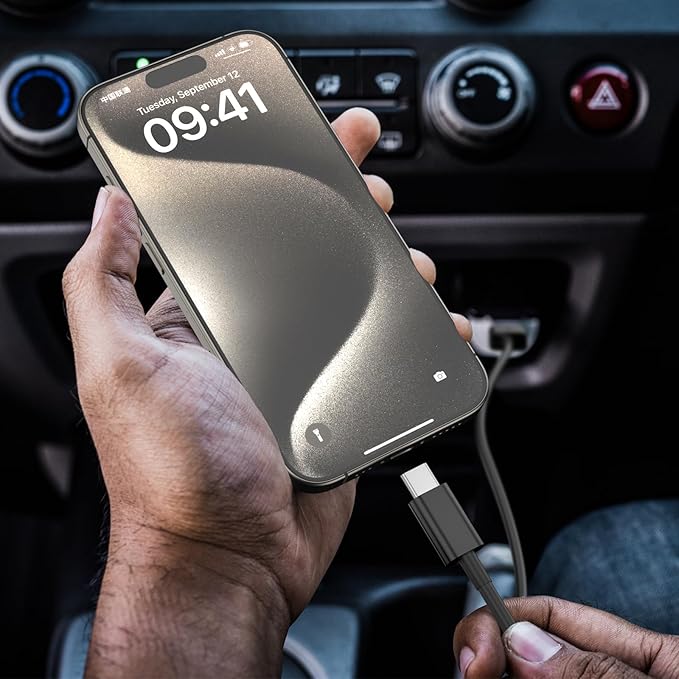 Car Carplay Cable for iPhone 17/16/15,iPhone 16/15 Plus17/16/15 Pro 17/16/15Pro Max charger ,USB A to USB C for Carplay USB C Cord, iPad USB C Cable 10th, iPad Air Car Charger Cable Cord 3FT (Black)