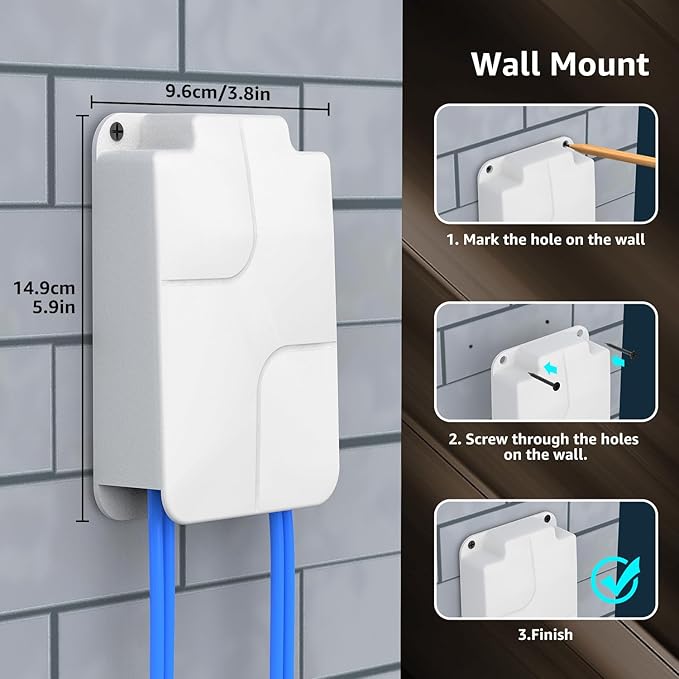 YuanLey 4 Port Outdoor PoE Extender 1 in 3 Out, IEEE 802.3af/at Mini 4 Channel PoE Repeater IP66 Waterproof, Vlan, Extend 250m(Total 350m), Wall Mount Passthrough POE Amplifier, Plug and Play