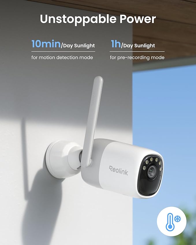 REOLINK Altas 2K Solar Camera Outdoor Wireless, Pre-Record Cameras for Home Security, 540 Days Battery Life, F1.0 ColorX Night Vision, Wi-Fi 6, AI Detection, Home Hub Compatible, No Subscription