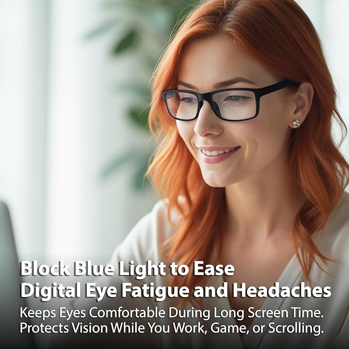 Blue Light Blocking Glasses For Men/Women Anti-Fatigue Computer Monitor Gaming Glasses Reduce Eye Strain Game Glasses