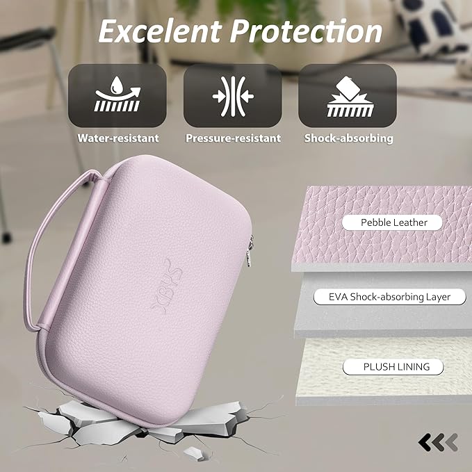 Charger Case for Macbook, Portable Tech Electronic Organizer Bag,Travel Storage Pouch for Laptop Accessories, MacBook Power Adapter, Charging Cords, USB Drives, Power Bank (Purple, XL)