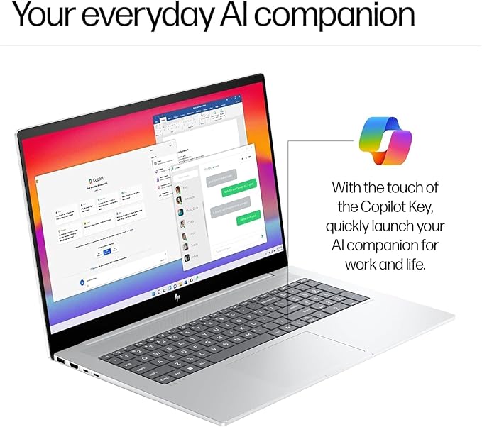 HP Envy 17.3" Business Laptop, FHD Touchscreen, Intel Core Ultra 7 155U, Lightweight, HDMI, Thunderbolt 4, IR Camera, Wi-Fi 7, Windows 11 Pro, 16GB DDR5 RAM, 1TB SSD