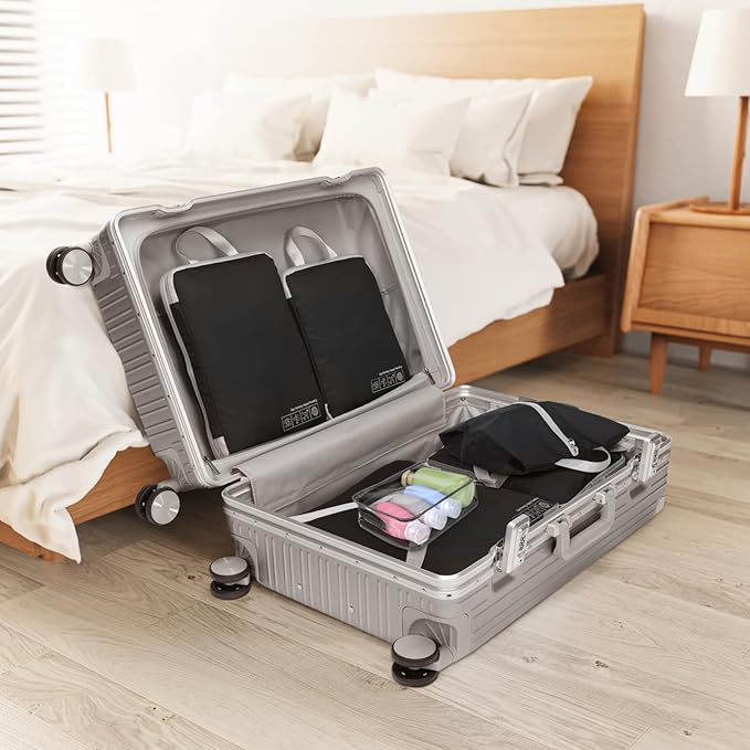 Cambond Compression Packing Cubes for Travel Women - Travel Bags Luggage Organizers Travel Essentials Compression Cubes for Travel Carry on Suitcases Organizer