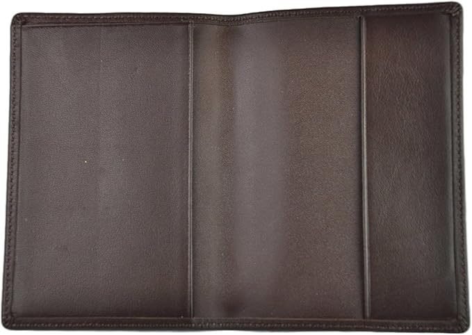 Royce Leather RFID Blocking Passport Travel Document Organizer in Leather, Brown 1, One Size