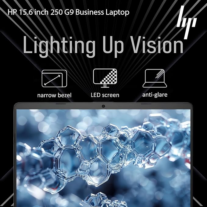 HP New Business Laptop with Microsoft Office, Intel Powerful Processor, 15.6" FHD LED Display, 32GB RAM, 1TB SSD, Ethernet RJ-45, Ultra Quiet Design, Long Battery Life, Windows 11 Pro, WOWPC USB