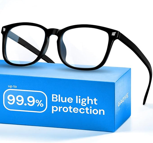 Gaoye Blue Light Glasses for Computer & Gaming - Anti UV Ray Lenses, Scratch-Resistant & Comfort Fit