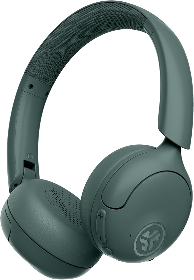 JLab Go Lux ANC Wireless Headphones, Sage, Hybrid Active Noise Cancelling, Premium On-Ear Bluetooth Headset, Customizable Sound, Be Aware Mode, Cloud Foam Comfort, Multipoint Connection