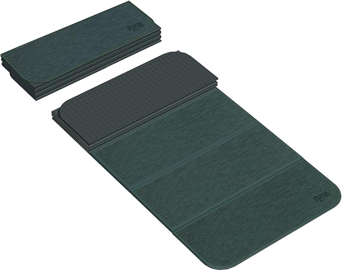 1/2inch Extra Thick Foldable Yoga Mat with SGS Certified Odourless POE Material - Light Weight Non Skid Easy to Clean Travel Workout Excercise Mat, 71x24inch
