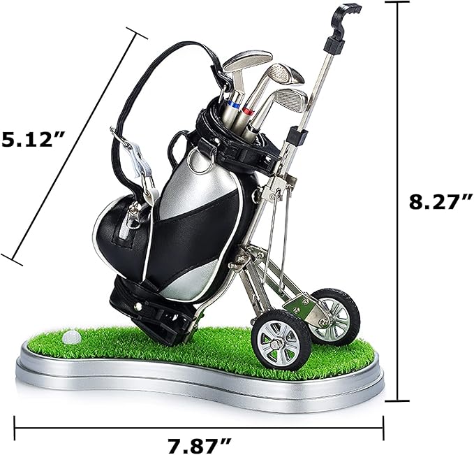 Gifts for Men, Golf Pen Holder Desk Accessories for Men Women Golfers, Birthday Graduation Gifts for Him Her, Dad Gifts for Dad Husband from Daughter Son Wife, Funny Home Office Decor Gadgets for Boss