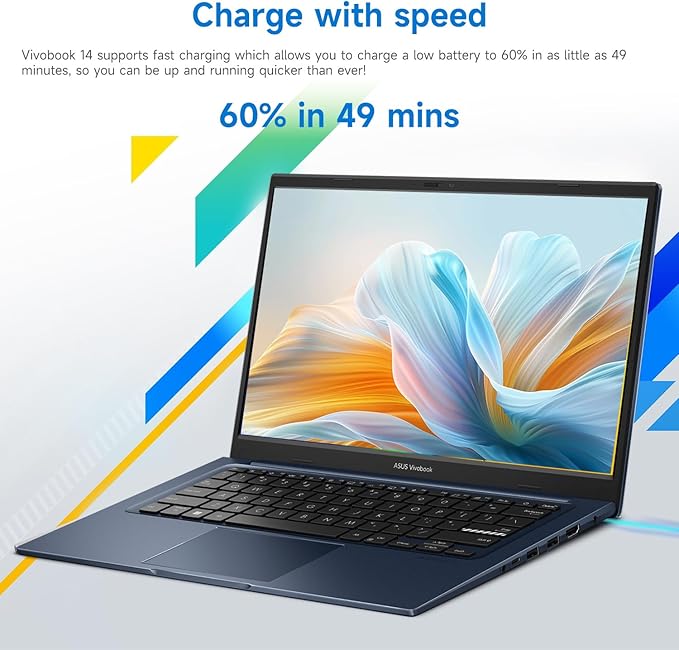 ASUS Vivobook 14X X1404VA-I512256 Laptop, 14" FHD 1920 * 1080, Intel Core i5-1334U,12GB DDR4 RAM, 256GB SSD, Wi-Fi 5, W11 Home, HDMI, Bundle with PCO Laptop Cooler