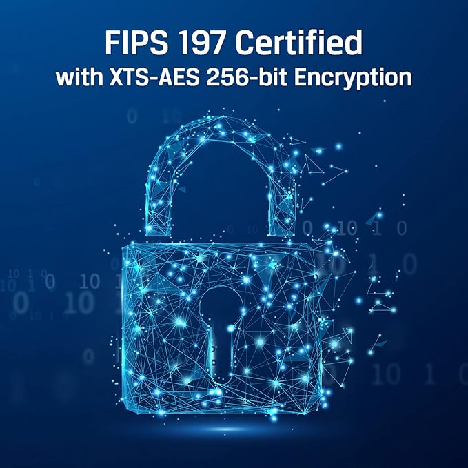 Kingston IronKey Vault Privacy 80 1.92TB External SSD | FIPS 197 | XTS-AES 256GB Encrypted | Touch Screen PIN | Secure Data Protection | IKVP80ES/1920G