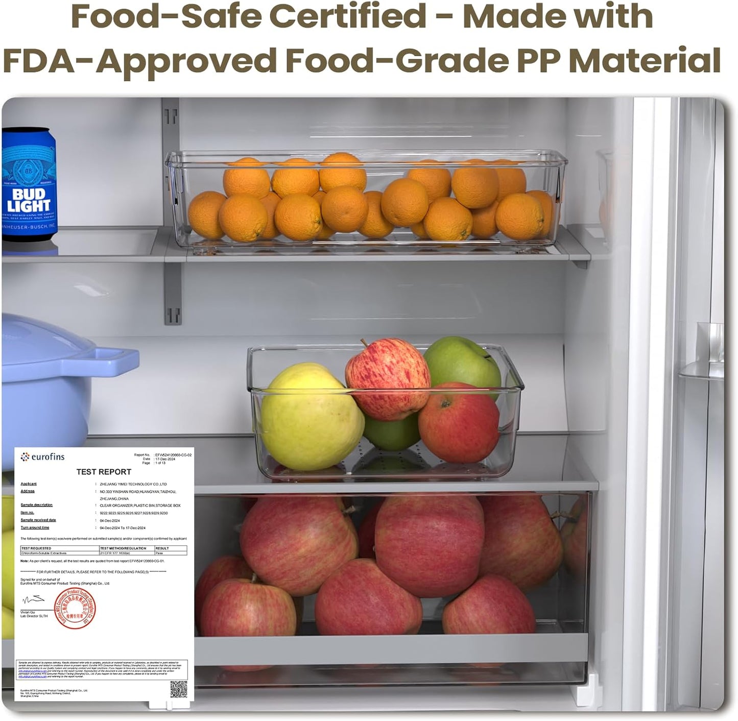 33 PCS Clear Plastic Drawer Organizer Set, 4 Sizes Acrylic Drawer Storage Trays Non Slip Storage Bins for Makeup, Jewelry, Gadgets for Kitchen, Bedroom, Bathroom, Office