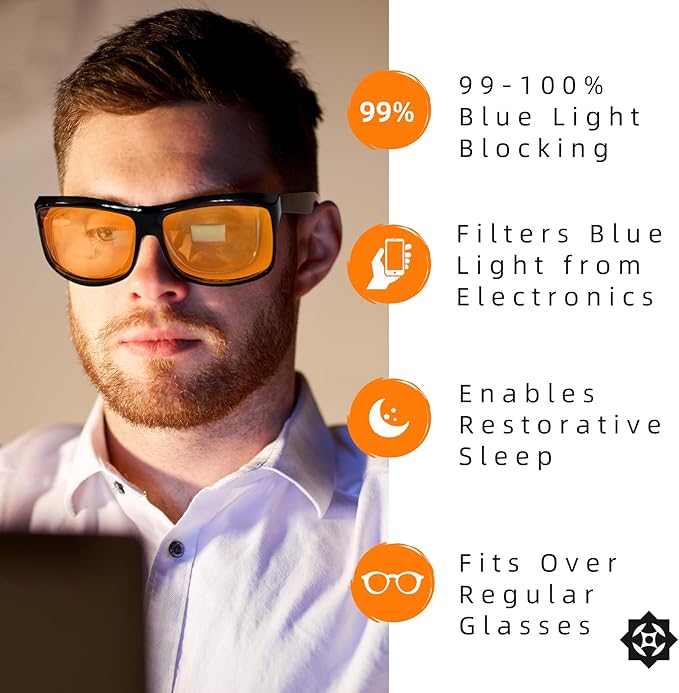 Luminere Blue Light Blocking Glasses – Anti Blue Light - Men & Women, Eye Strain Relief, Sleep & Gaming Glasses for Computer