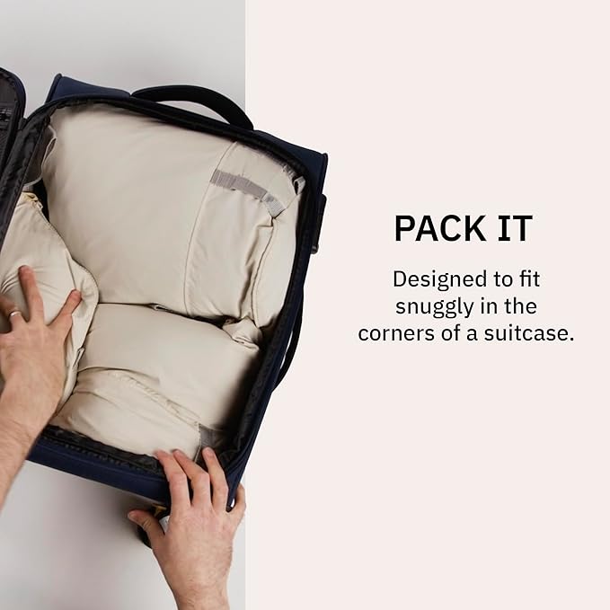 trtl Packing Pods, Coconut - Packing Cubes for Travel - Organizer Bags for Luggage to Maximize Space in Suitcase - Travel Packing Organizers - Includes Carry Strap - Comes with 3 Cube Sizes - 5 Pack
