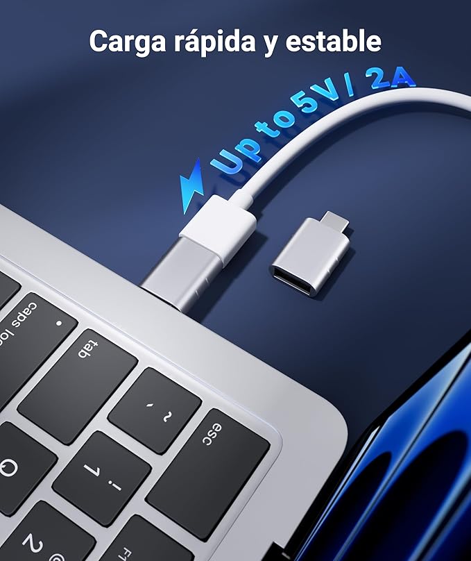 Syntech USB C to USB Adapter(2 Pack), USB-C Male to USB 3.0 Female Adapter Compatible with iPhone 17 Pro Max MacBook Pro Air 2024 iPad mini Pro Surface Pro and Other Type C or Thunderbolt 4/3 Devices