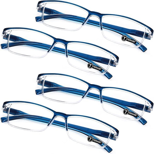 TERAISE Fashion Anti-blue light Reading Glasses Men Women Computer Reader