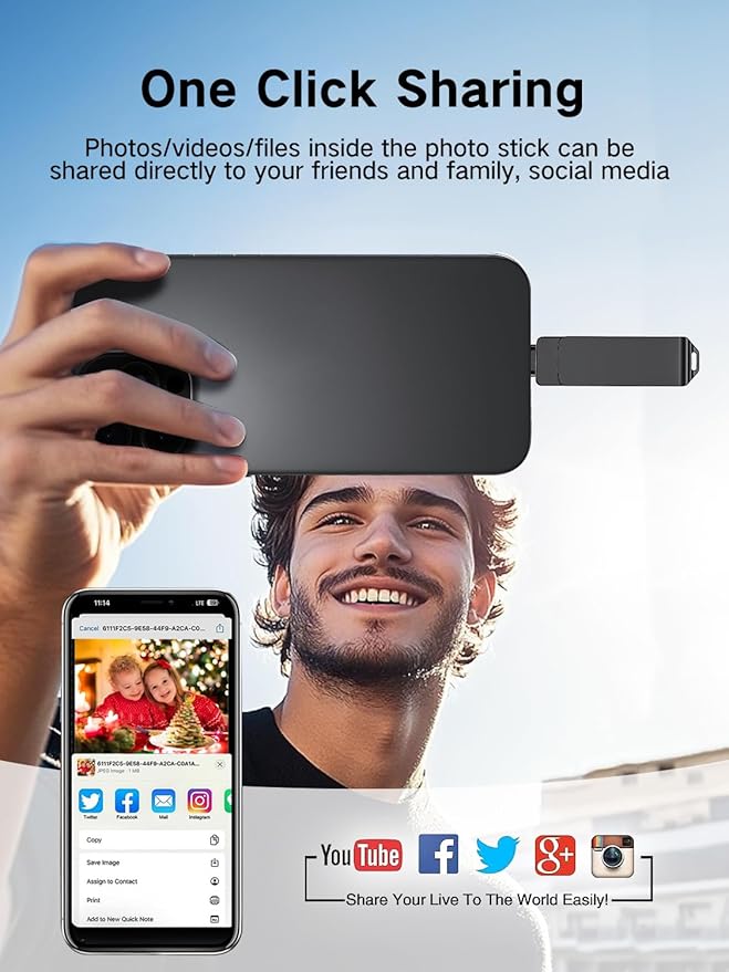 SCICNCE 512GB Flash Drive Intended for iPhone, USB Memory Stick Storage Backup for Photos Videos, Plug and Play No APP Required, Compatible with iPhone iPad Android and Computers (Metal Gray)