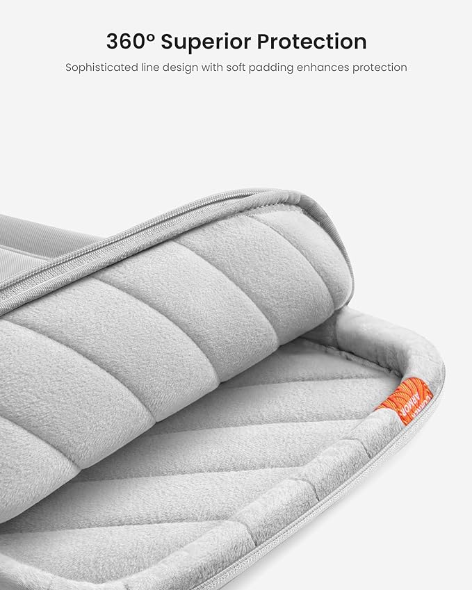 tomtoc 360 Protective Laptop Carrying Case for 14-inch MacBook Pro M5/M4/M3/M2/M1 Pro/Max 2025-2021, 12.9-13 Inch iPad Pro/Air, Water-Resistant MacBook Accessory Bag Sleeve