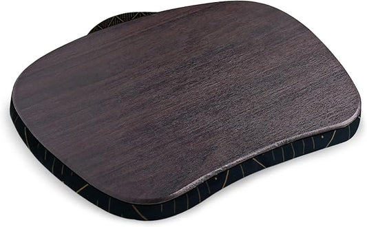 Lap Laptop Desk - Portable Lap Desk with Pillow Cushion, Fits up to 15.6 inch Laptop for Home Office Students Use as Computer Laptop Stand, Book Tablet(1-Dark Grey)