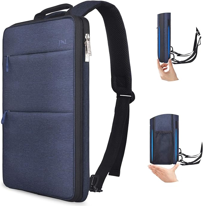 ZINZ Slim & Expandable Laptop Backpack 15 15.6 16 Inch Sleeve with USB Port, Spill-Resistant Notebooks Bag Case for Most 14-16 Inch MacBooks Surface-Books Dell HP Lenovo Asus Computers,B01L01