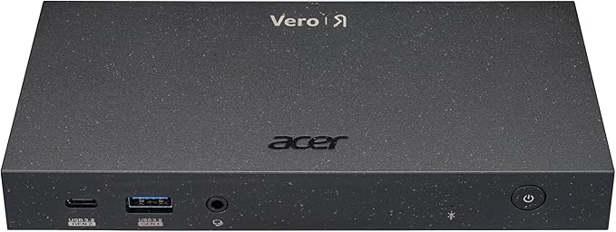 Acer Vero MST Dock M32 | 1 x USB 3.1 Gen1 Type C Data Only Port | 1 x HDMI Port | 1 x Display Port | 2 x USB 3.1 Gen 1 Ports | 1 x USB 2.0 Port | Ethernet | Requires One USB 3.1 Type-C on Computer