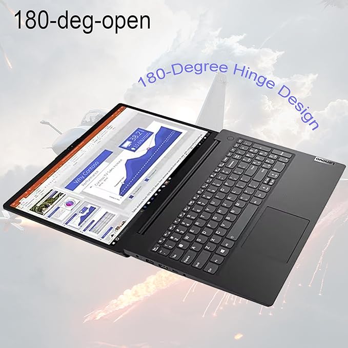 Lenovo V15 Laptop, 15.6" Full HD (1920 x 1080) Anti-Glare Display, Intel Dual-Core Processor, 16GB RAM, 1TB SSD, Wi-Fi, Ethernet RJ-45, USB-C, HDMI, Windows 11 Pro, for Home and Business