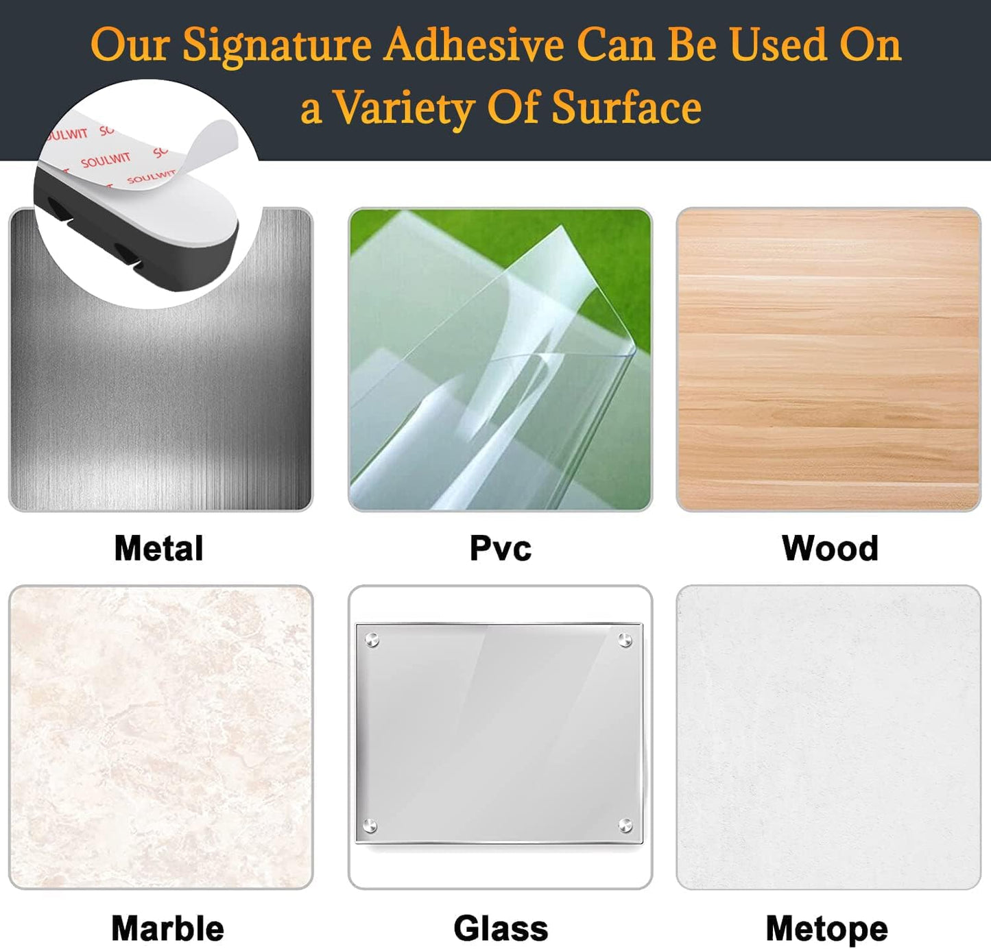 SOULWIT Cable Holder Clips, 3-Pack Cable Management Cord Organizer Clips Silicone Self Adhesive for Desktop USB Charging Cable Nightstand Power Cord Mouse Cable Wire PC Office Home