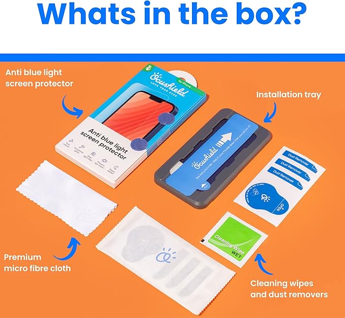 Ocushield Anti Blue Light Tempered Glass Screen Protector for iPhone XR | iPhone 11 6.1" - Protect Your Eyes, Reduce Migraines & Improve Sleep