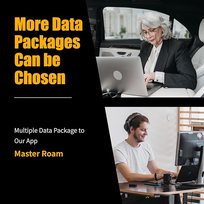 Global Travel Mobile Hotspot Device 4G Pocket Router No Roaming fee Built-in SIM Card No Need Physical Card No Contract 150 Countries Travel Portable WiFi Hotspot 200GB for US